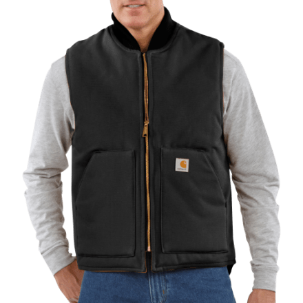 Carhartt V01 Firm Duck Relaxed-Fit isolierte Weste mit Rippkragen für Herren