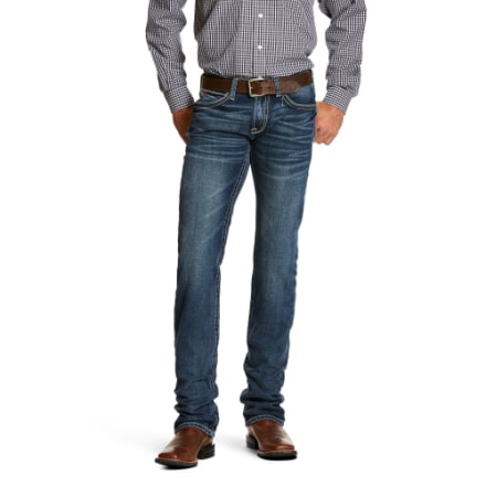 Ariat M7 Rocker Stretch Coltrane Stapelbare Jeans mit geradem Bein für Herren