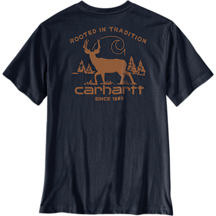 Carhartt Irvine Deer Tradition Relaxed-Fit Langarm-T-Shirt mit Tasche