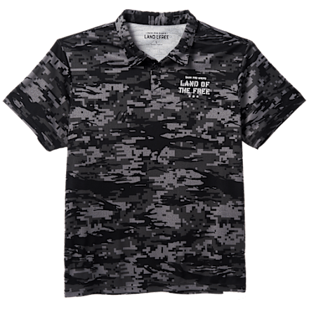 Land of the Free bedrucktes Murphy-Kurzarm-Poloshirt